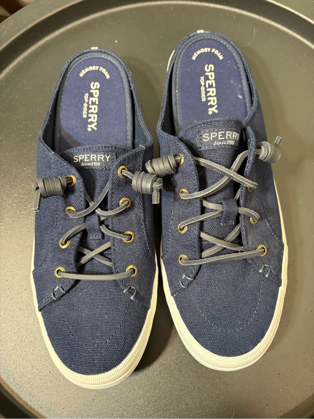 Sperry Woman’s Navy Canvas Boat Shoes
